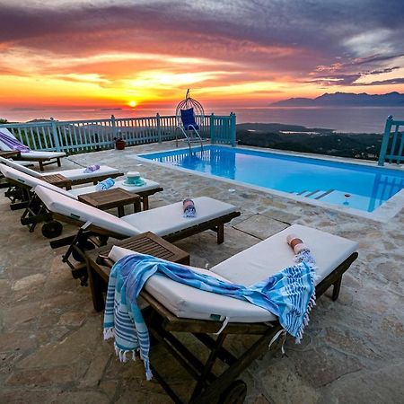 Villa Orizontas Corfu, Private Villa With Breathtaking Views Loutses Zewnętrze zdjęcie