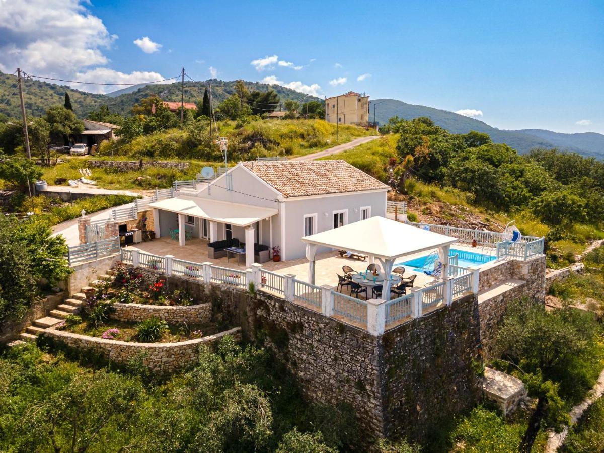 Villa Orizontas Corfu, Private Villa With Breathtaking Views Loutses Zewnętrze zdjęcie