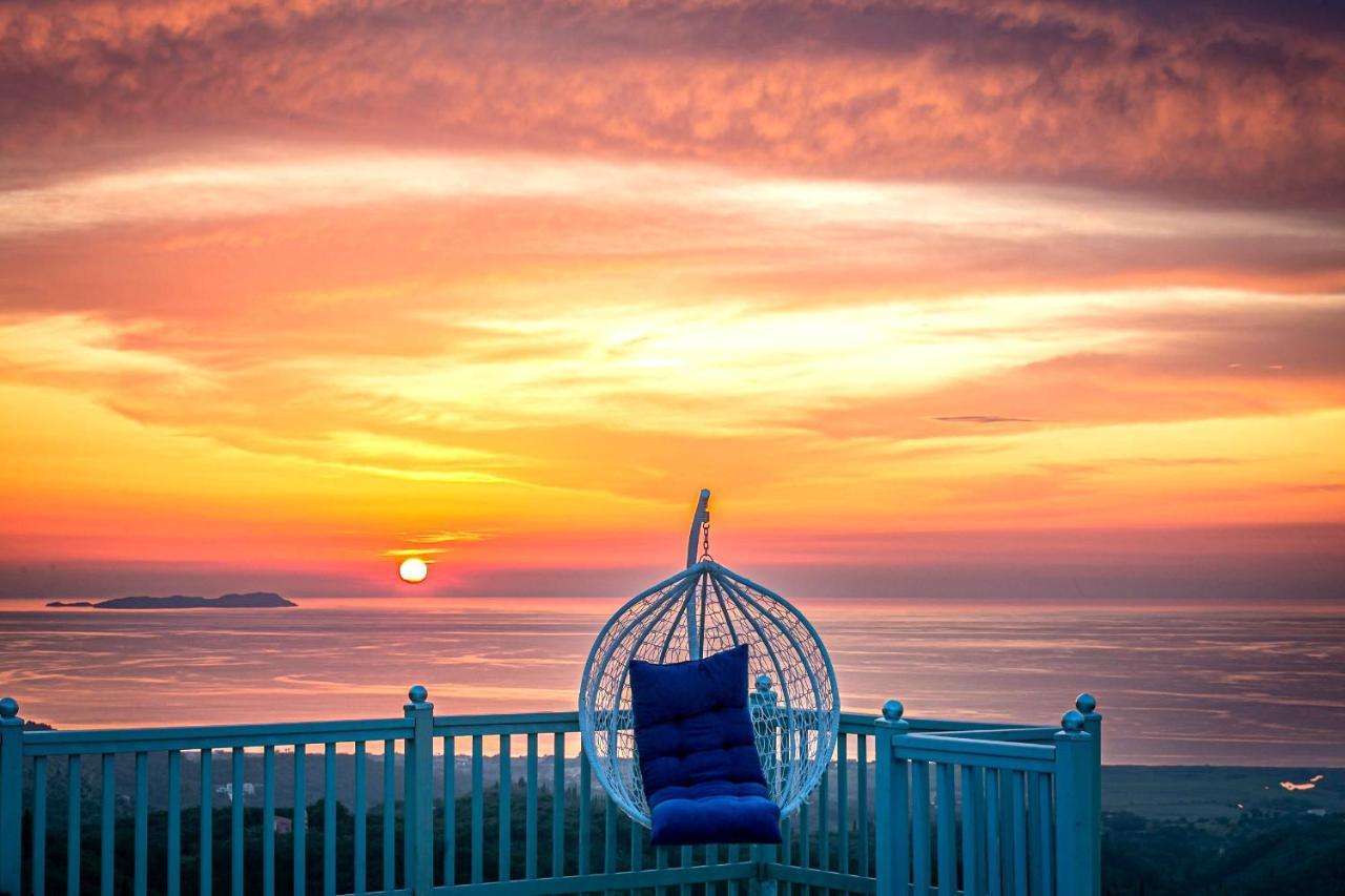 Villa Orizontas Corfu, Private Villa With Breathtaking Views Loutses Zewnętrze zdjęcie