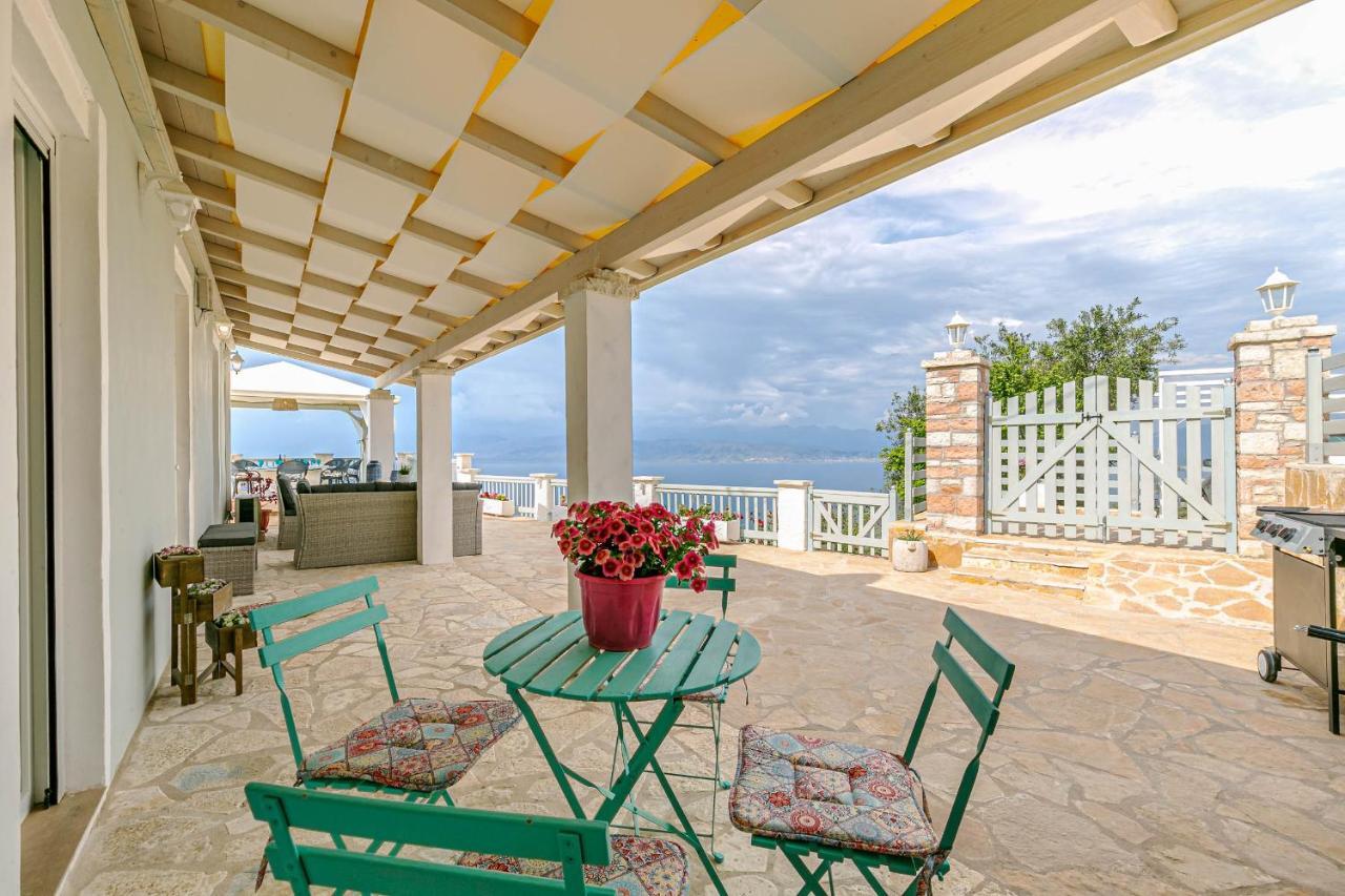 Villa Orizontas Corfu, Private Villa With Breathtaking Views Loutses Zewnętrze zdjęcie