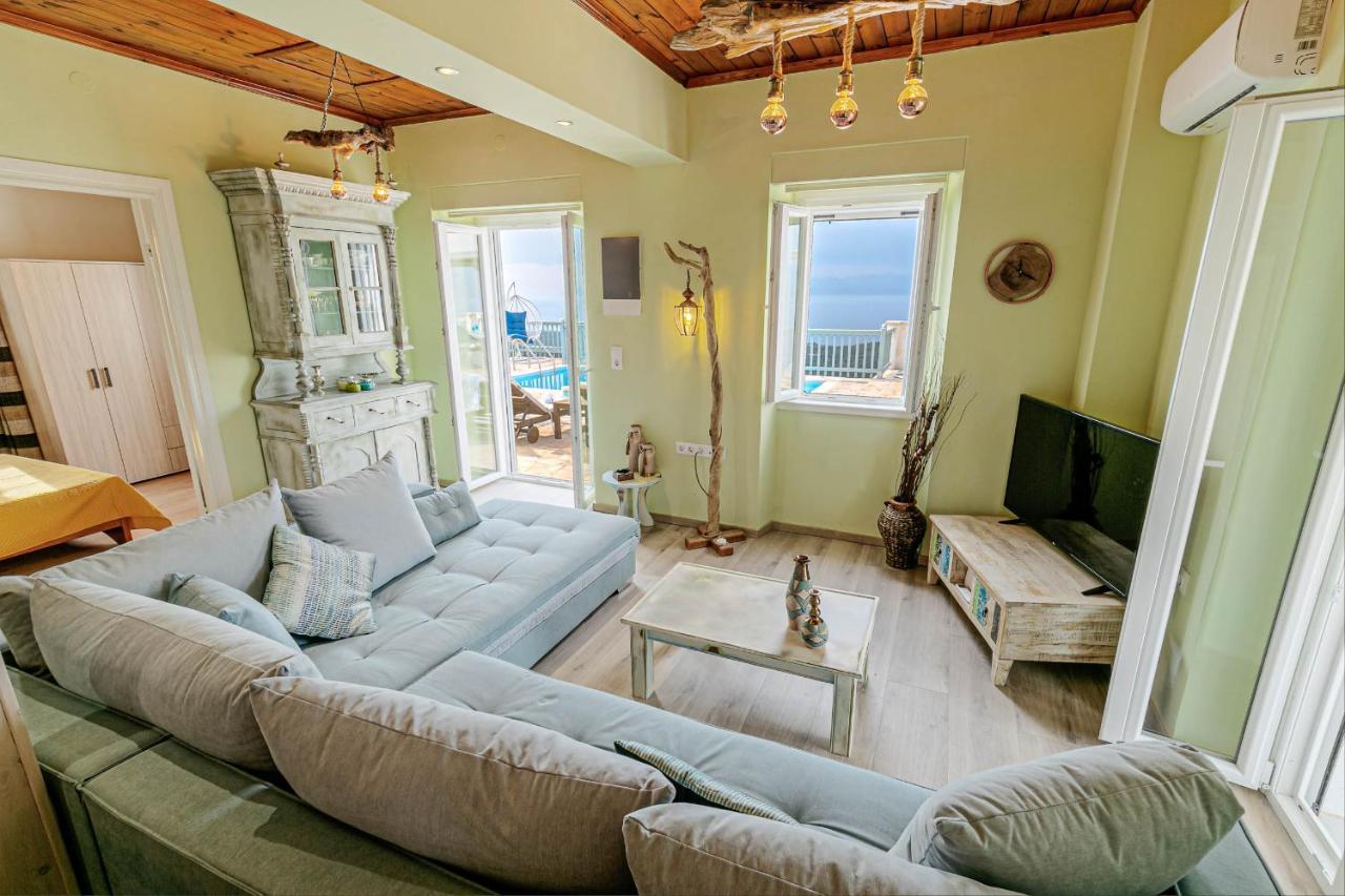 Villa Orizontas Corfu, Private Villa With Breathtaking Views Loutses Zewnętrze zdjęcie