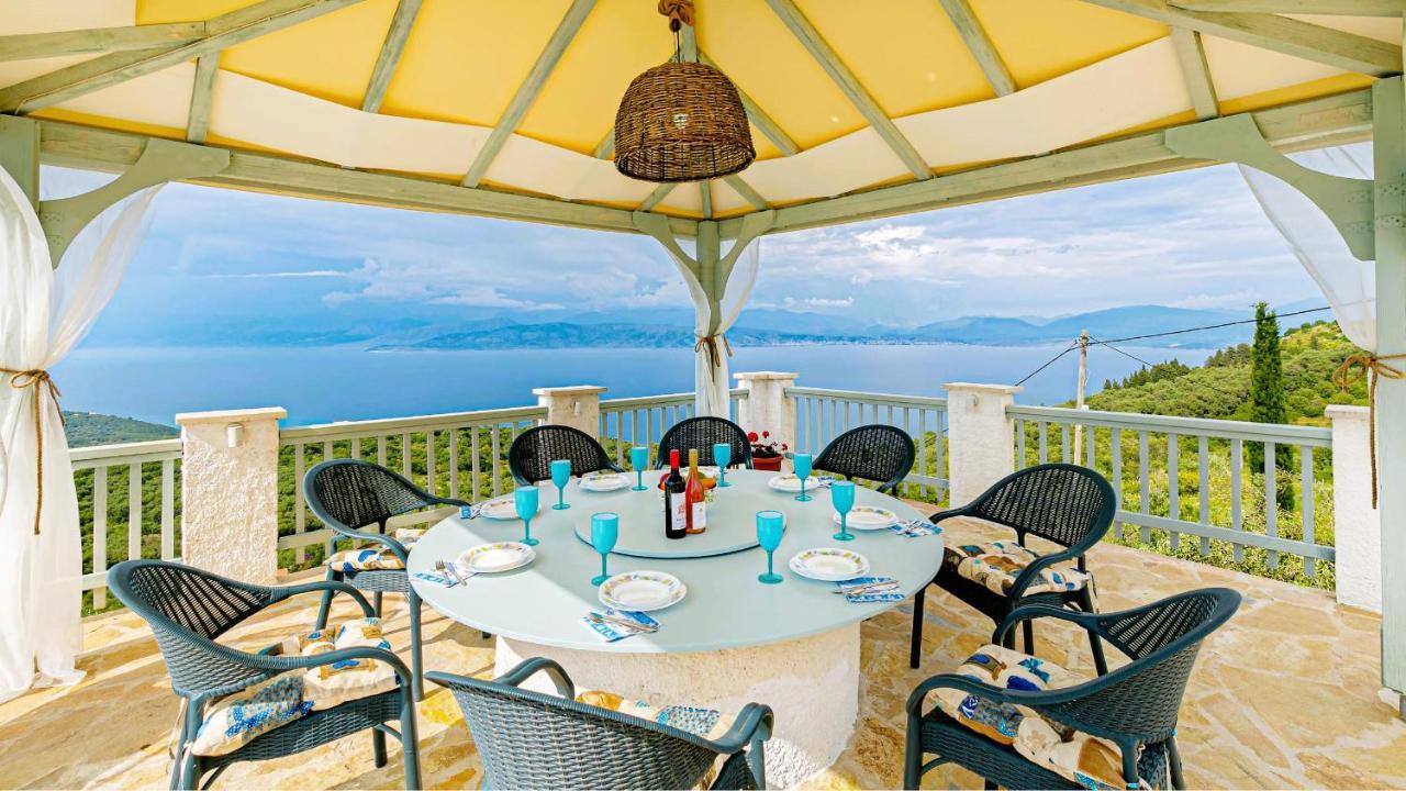 Villa Orizontas Corfu, Private Villa With Breathtaking Views Loutses Zewnętrze zdjęcie
