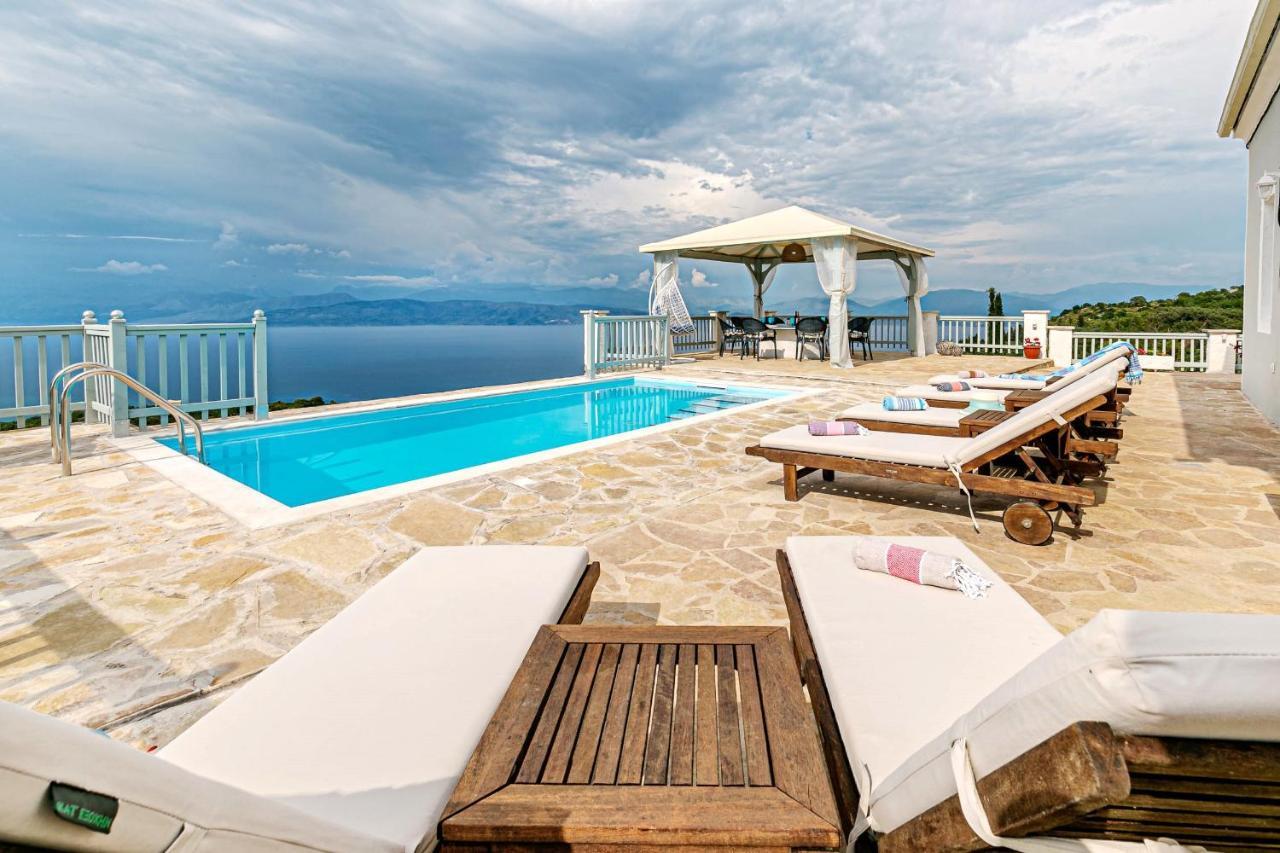 Villa Orizontas Corfu, Private Villa With Breathtaking Views Loutses Zewnętrze zdjęcie