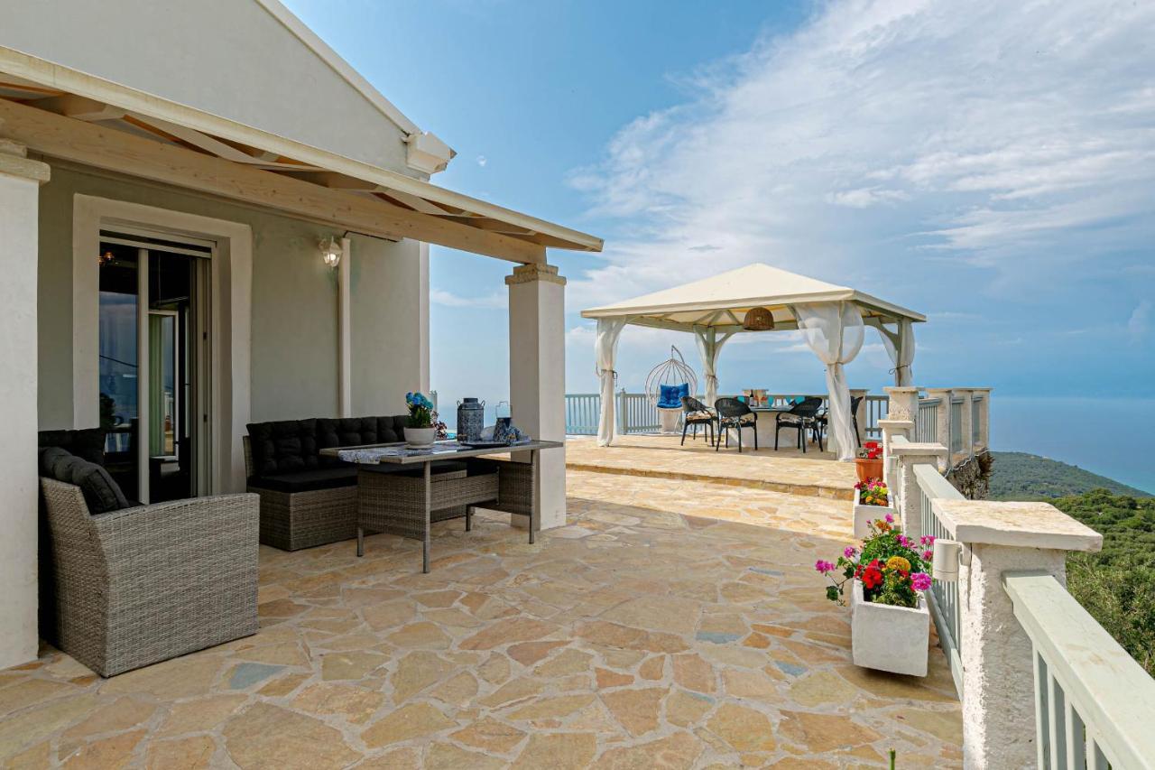 Villa Orizontas Corfu, Private Villa With Breathtaking Views Loutses Zewnętrze zdjęcie