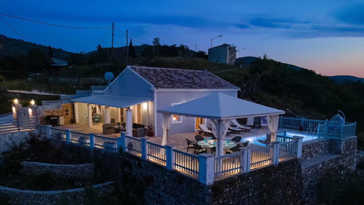Villa Orizontas Corfu, Private Villa With Breathtaking Views Loutses Zewnętrze zdjęcie